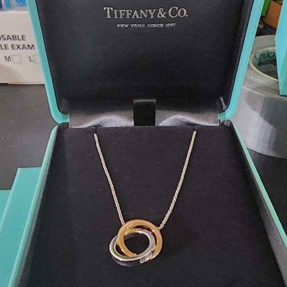 Tiffany & Co. Jewelry - Tiffany 1837 interlocking pendant.